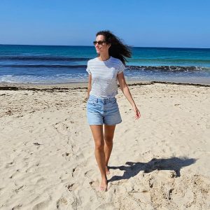 Camiseta de rayas ultra finas